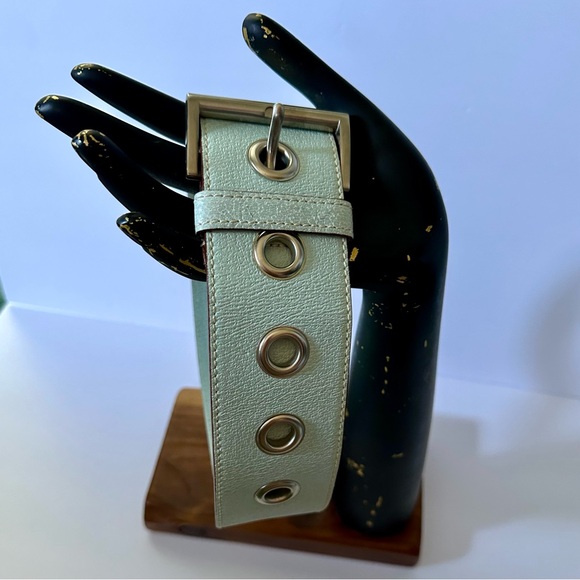 PRADA WIDE LEATHER BELT - Picture 1 of 12